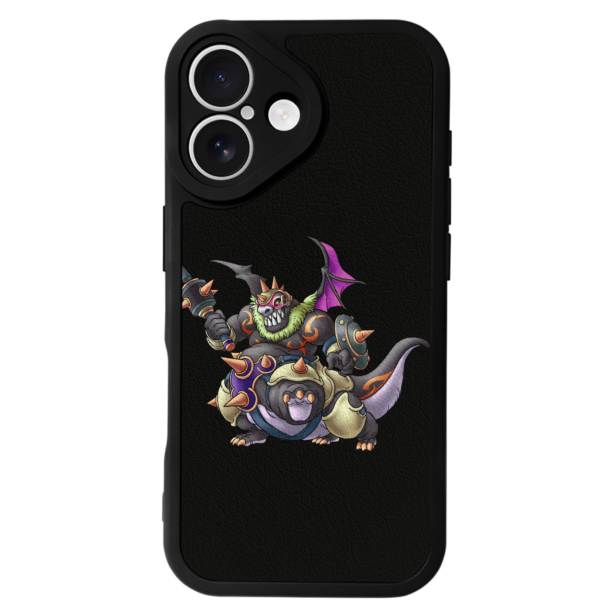 （画像用） ドラゴンクエスト Doragon Kuesuto Dragon Quest 【iPhone 16シリーズ対応】シリコンスマホケース（レザー調） 材質：シリコン
